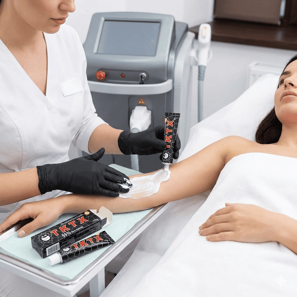 PACK 5 - TKTX BLACK 55% THE BEST ANESTHETIC CREAM for TATTOO | WAXING | PIERCING | MICROBLADING