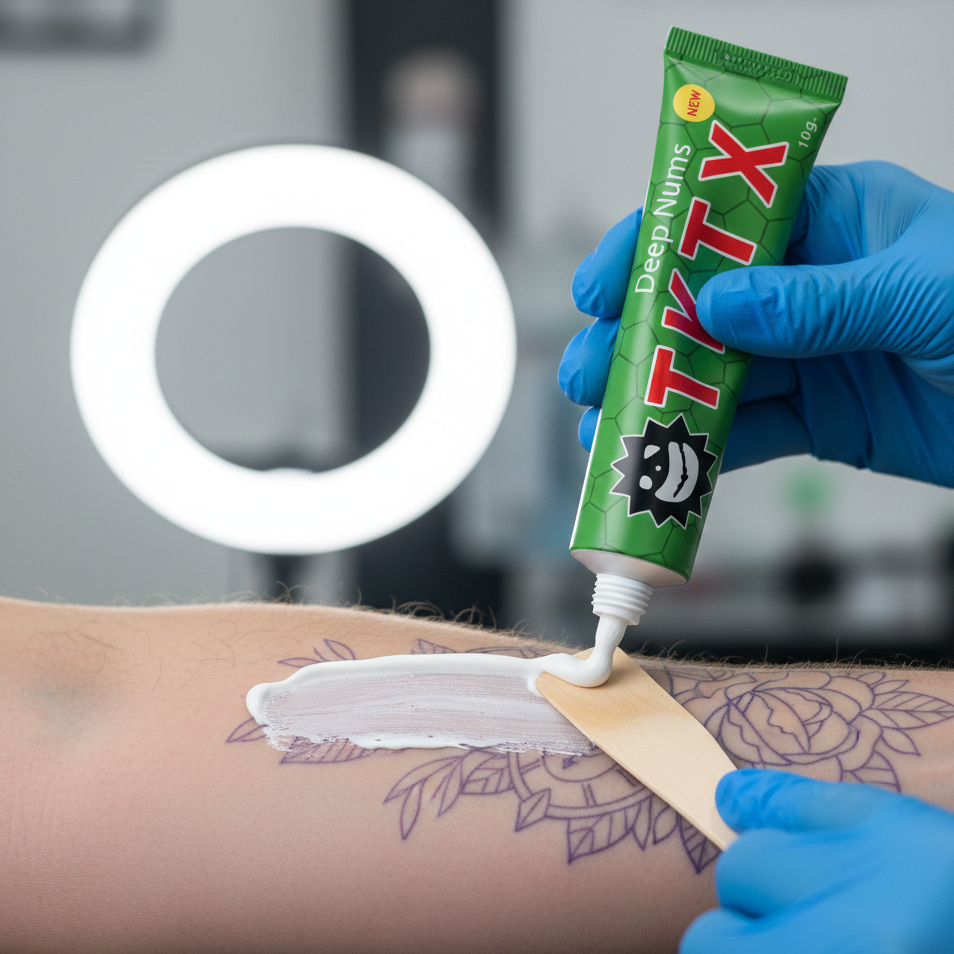 PACK 5 - TKTX GREEN 40% ANESTHETIC CREAM for TATTOO | WAXING | PIERCING | MICROBLADING
